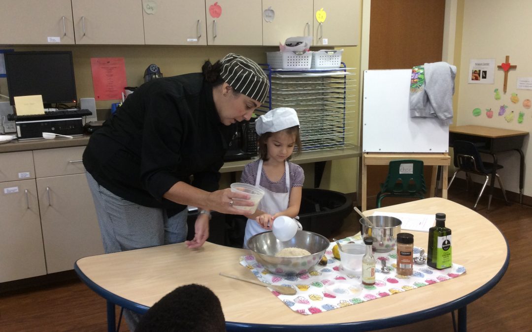 Interactive Cooking Demo in the Garden of Discovery Classroom
