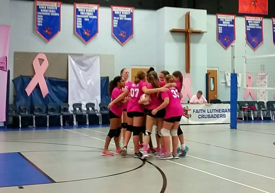 Varsity Girls Volleyball at Dig Pink